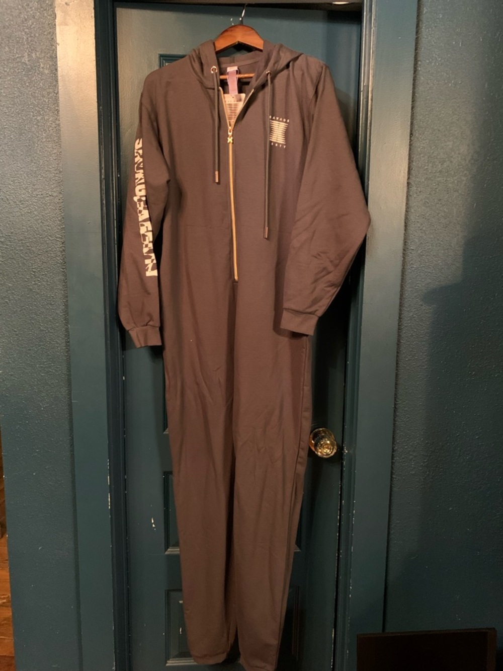 Savage X Fenty Gray Hooded Onsie